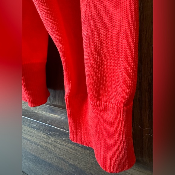 Doppelgänger Roma 100% Cotton Men's Bold Red/Orange Salmon Crewneck Sweater  XL - Picture 3 of 8